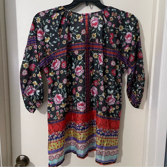 Johnny Was Lookout Electra Silk Tunic size XS - Picture 7 of 9